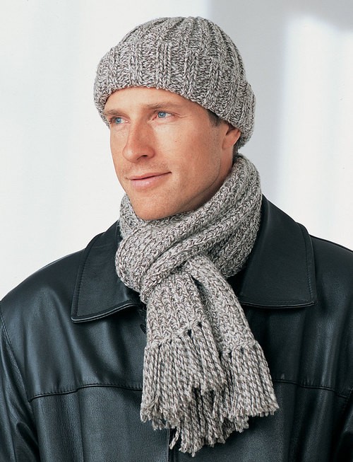 Inspiration. Knit Men's Scarves.