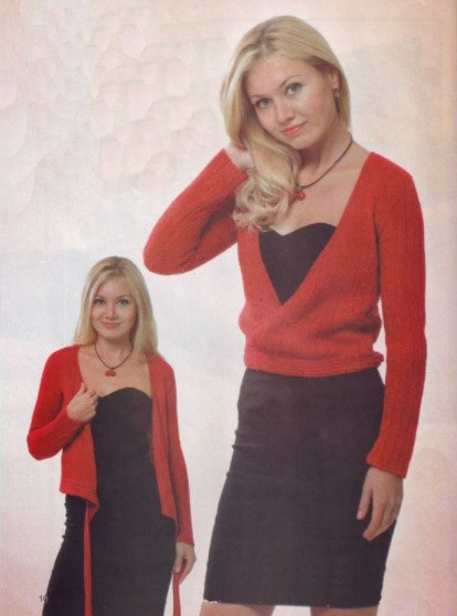 Complete Knitting Instructions for a Stylish M-Sized Jacket with Rib Patterns