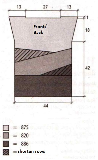 ​Crochet Top of Sectional Coloring