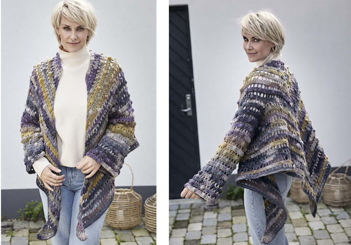 ​Crochet Wrap with Sleeves