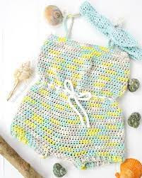 Inspiration. Crochet Baby Rompers.