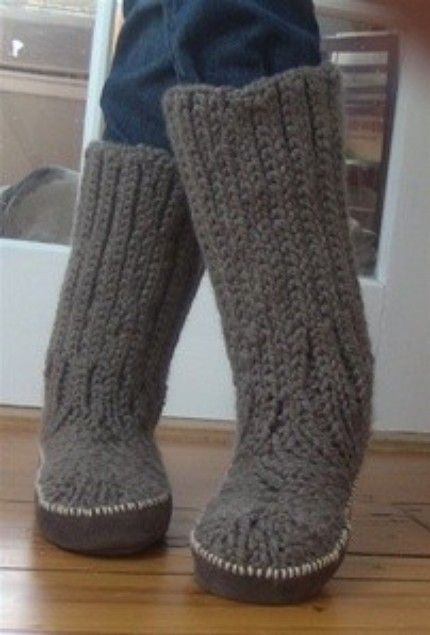 Inspiration. Crochet Boots.