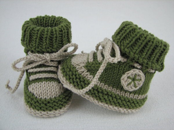 Inspiration. Knit Baby Booties.