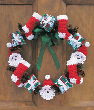Create Your Own Christmas Crochet Decorations: Santa Face, Stockings, and Gift Boxes