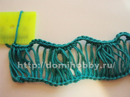 Crochet Pattern with Drawn Stitches