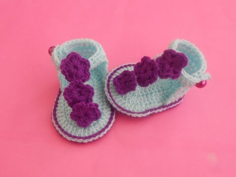 Inspiration. Crochet Baby Sandals.