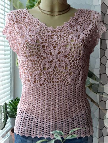 Inspiration. Crochet Blouses.