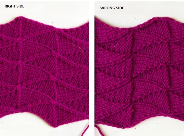 Double-Sided Waves Knit Stitch Double-Sided Waves Knit Stitch