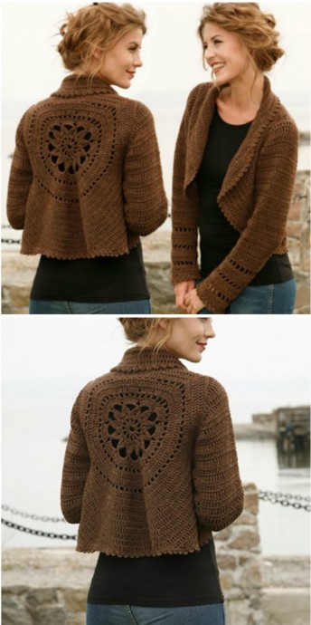 Helping our users. ​Brown Crochet Jacket from Inspiration.