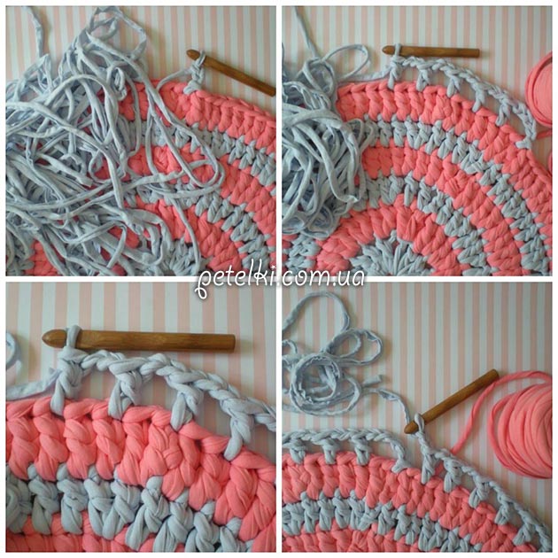 Hosiery Yarn Crochet Rug