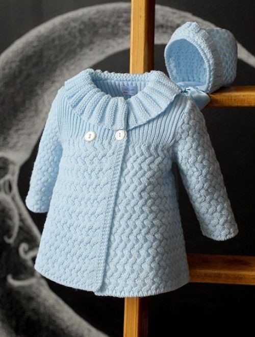 Inspiration. Knit Baby Girl's Coat.