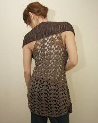 Inspiration. Long Crochet Vests.