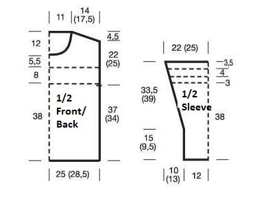 Complete Knitting Instructions for a Stylish Sweater Using Mélange Emerald and Silver Yarn