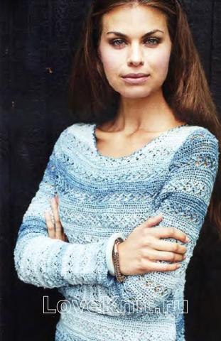 Complete Guide to Crochet Sweater Instructions with Sectional Light-Blue Yarn Complete Guide to Crochet Sweater Instructions with Sectional Light-Blue Yarn