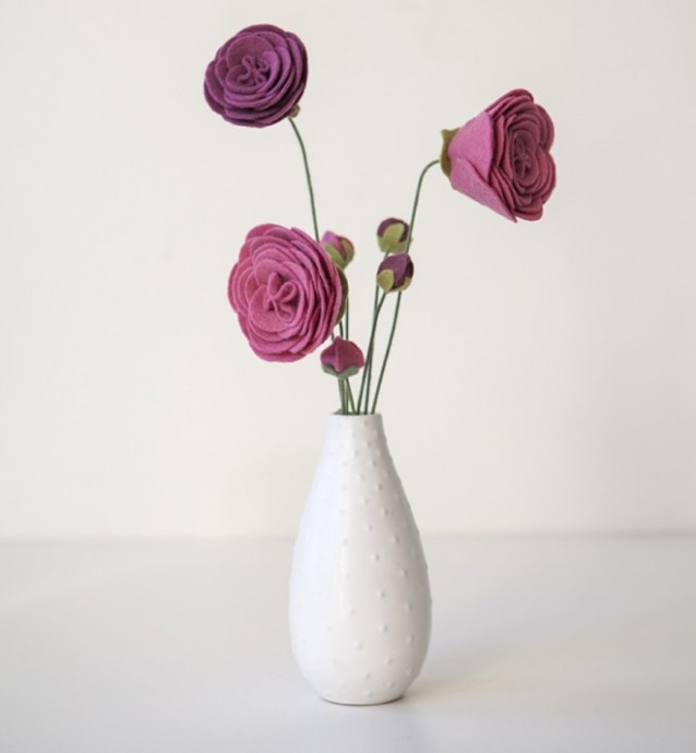Felt Ranunculus Felt Ranunculus