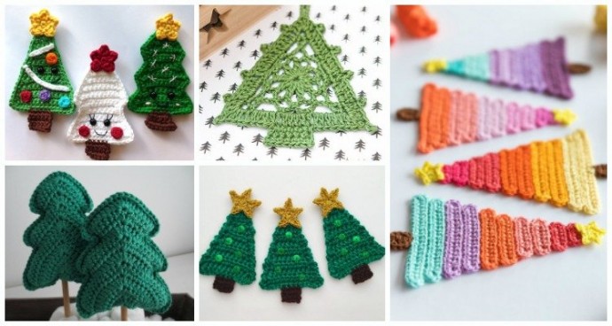 Inspiration. Crochet Christmas Appliques.