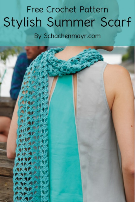 Inspiration. Crochet Summer Scarves.