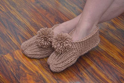 Inspiration. Knit Slippers.