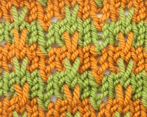 ​Knit False Flame Pattern