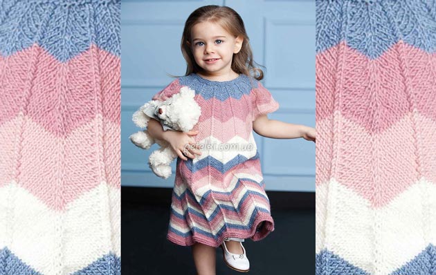 ​Zigzag Patterned Dress For a Girl