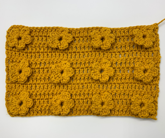​Crochet 3D Flower Pattern