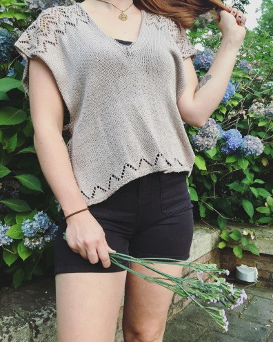 ​Browny Knit Blouse