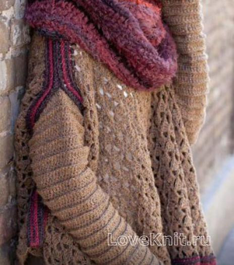 ​Crochet Poncho-Pullover