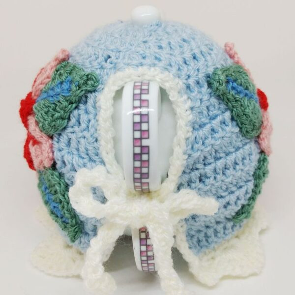 ​Crochet Teapot Cosy with Flowers