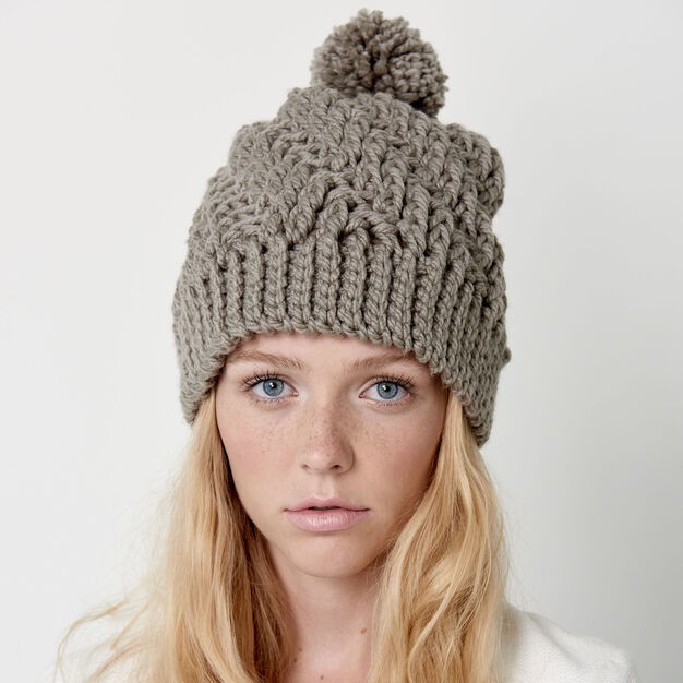 Helping our users. ​Crochet Textured Beanie.