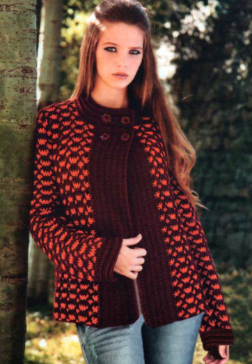 Complete Guide to Crocheting a Stylish Burgundy and Orange Sweater with Patterns