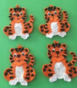 Helping our users. ​Crochet Tiger Applique.