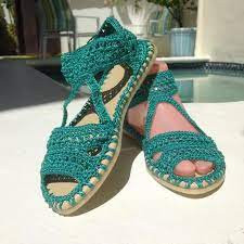 Inspiration. Crochet Summer Sandals.