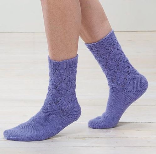 ​Lotus Blossom Knit Socks