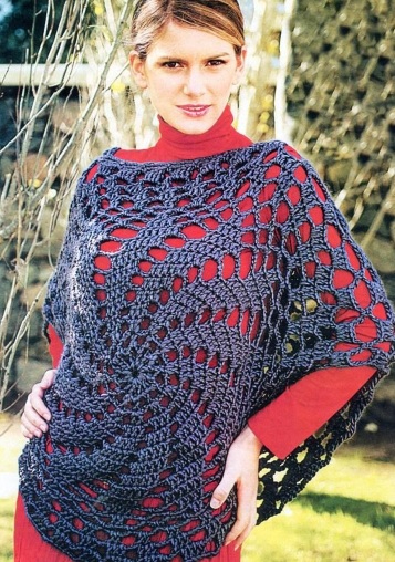 Crochet Round Poncho – FREE CROCHET PATTERN — Craftorator