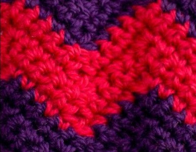 ​Crochet Lined Chevron Pattern