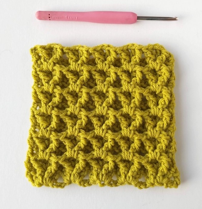 Crochet Waffle Stitch