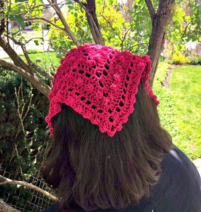 Helping our users. Crochet Bandana with Bobbles. Helping our users. Crochet Bandana with Bobbles.