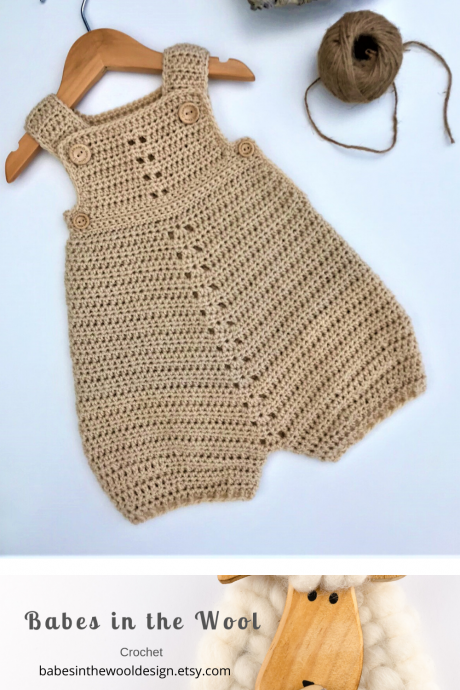 Inspiration. Crochet Baby Rompers.