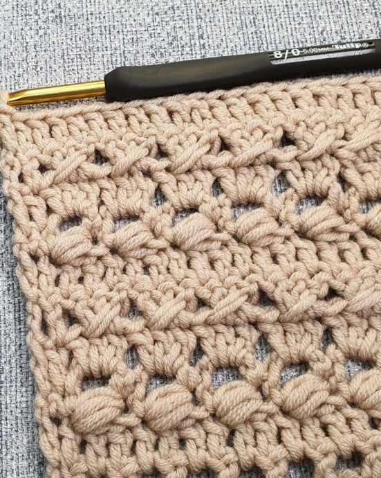 ​Puffs and Shells Stitch Pattern