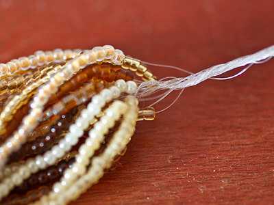 Thick Necklace from Small Beads Thick Necklace from Small Beads