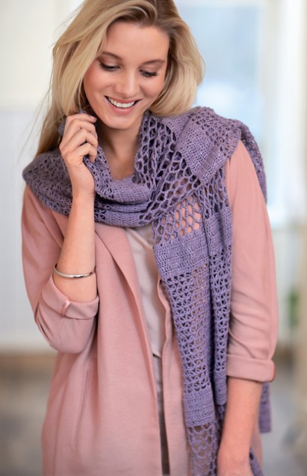 Complete Guide to Crocheting a Lilac Cotton Patterned Wrap: Instructions and Patterns Complete Guide to Crocheting a Lilac Cotton Patterned Wrap: Instructions and Patterns