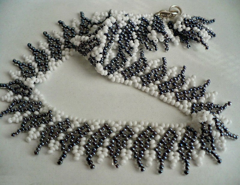 Shade of Grey Beaded Necklace