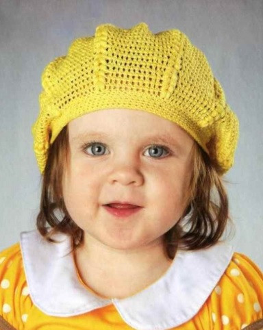 ​Yellow Crochet Baby Hat