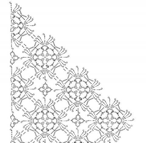 ​Crochet White Shawl
