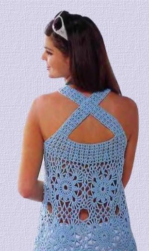 Elegant Light-Blue Tunic – FREE CROCHET PATTERN — Craftorator