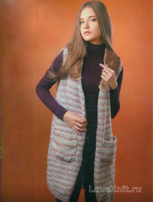 Comprehensive Guide to Knitting a Stylish Garment with Fur Collar and Pockets