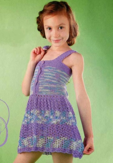 ​Lavender Crochet Dress and Bolero