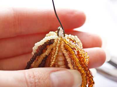 Thick Necklace from Small Beads Thick Necklace from Small Beads