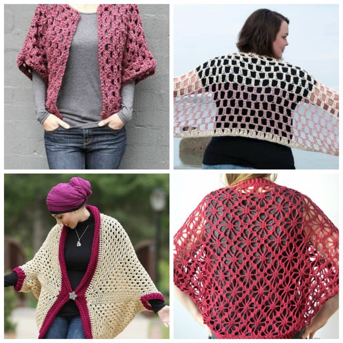 Inspiration. Crochet Shrugs.