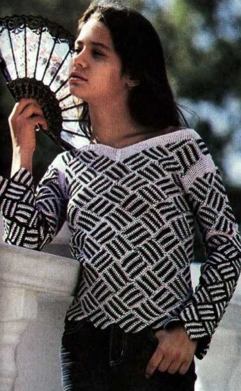 Basket Stitch Crochet Pullover Basket Stitch Crochet Pullover